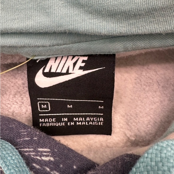 NIKE Air Futura Hoodie Pullover Mens M MEDIUM Blue White AOP All Over Print - Picture 4 of 4